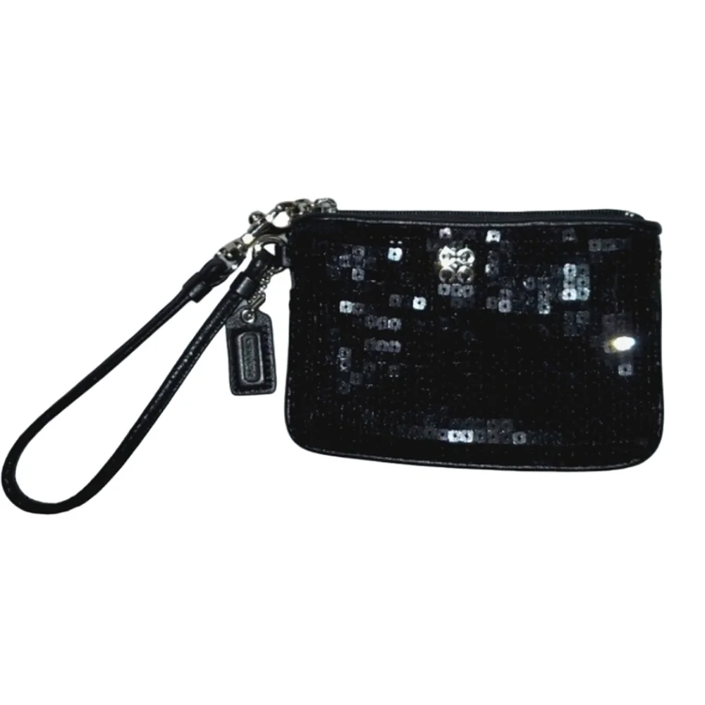 Coach sequin wristlet